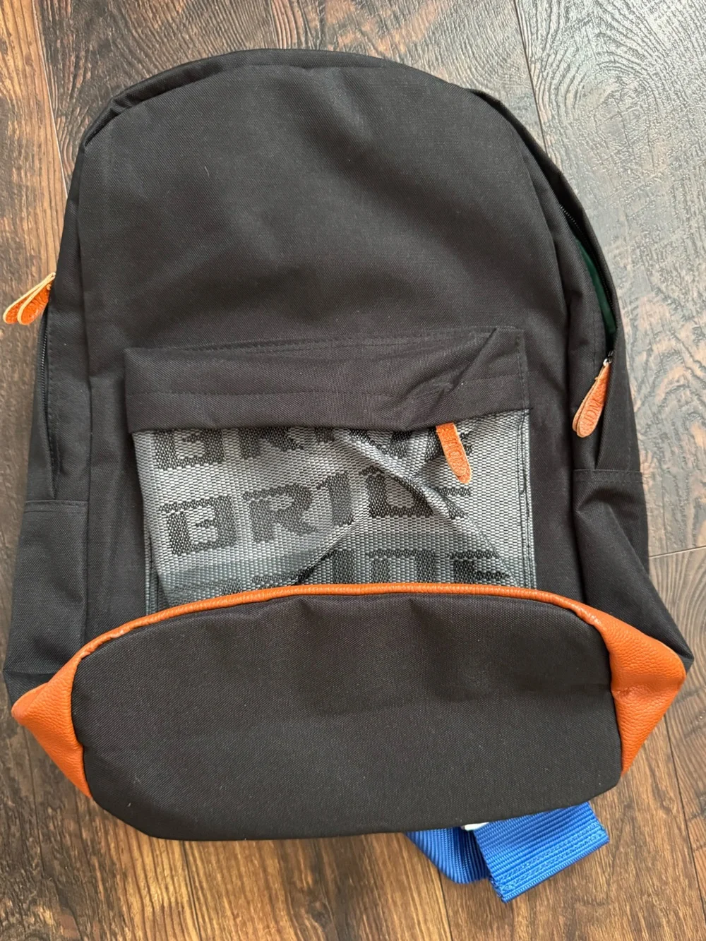 JDM Bride Gradation Racing Seat Cloth Backpack with Blue Harness Straps New